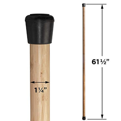 MobileVision Bamboo Stick for Fitness and Physical Rehabilitation - size: TWO 61.5 INCH BAMBOO STICK COMBO