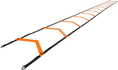 Speed and Agility Ladder, Extra Long 21-Foot with 15-Rungs to Improve Balance, Acceleration, Lateral Speed, Change of Direction, and Body Control