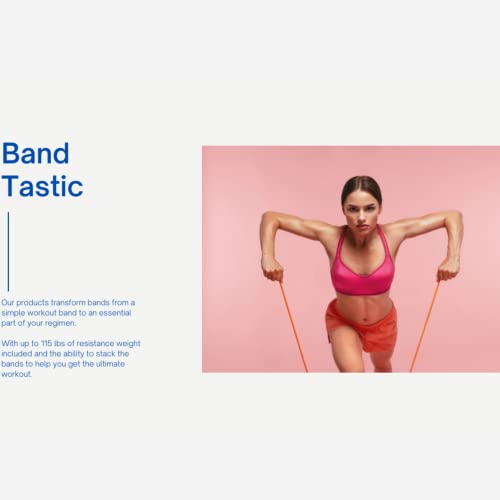 MOJCO Suspension Resistance Bands 11PCS Stackable Resistance Bands Set Workout Exercise Yoga Workout Fitness Training Tubes - 100 lbs