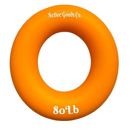 Hand Exerciser - PROFESSIONAL GRADE, Set or Single, Different Sizes. Visit to see more! Bague classique en silicone parfaite pour améliorer la force, la puissance et la vitesse dans les poignets. - size: 15 Single Ring - 3.5 in - 80 lb