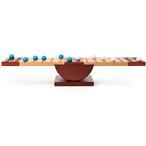 Rock Me Archimedes, Balancing Strategy Puzzle Marbles Family Board Game Retro STEM Learning Educational Toy, for Adults and Kids Ages 8 and up