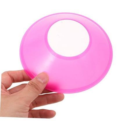 Happyyami 20pcs Soccer Training Cones Vibrant Pink Agility Discs for Football Skating Practice Stackable Design for Enhanced Speed Coordination Drills