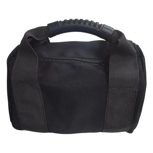 Kettlebell Sandbag Bag Only with Handle - Sand Weights Bag for Functional Fitness, Boxing, Bodybuilding (Sand Not Included) - color: Black