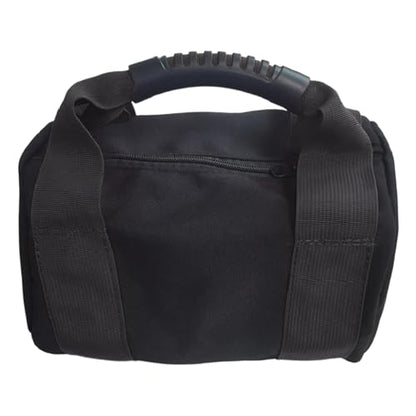 Kettlebell Sandbag Bag Only with Handle - Sand Weights Bag for Functional Fitness, Boxing, Bodybuilding (Sand Not Included) - color: Black