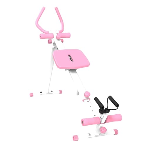 Abdominal Exercise Machine Abs Trainer, All in One Workout Machine with Rowing Ab Slider Roman Chair Leg Press, Fitness Equipment for Home Gym