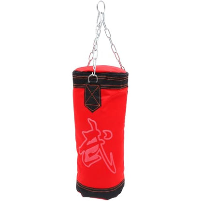 PRETYZOOM Boxing Sandbag Kick Sandbag Thickened Hanging Empty Punching Bag Red Hollow Fitness Training Bag for Adult Workout and Karate Practice