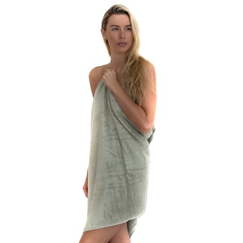 Mosobam Luxury Turkish Bath Towels, 4 Pack, 30 x 58 in, 700 GSM, Light Gray - color: Light Gray, size: Bath Towels, Set of 4
