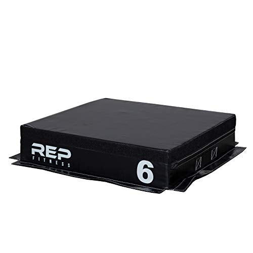 REP Fitness Stackable Soft Foam Plyo Box Set, Adjustable Plyometric Jump Box for Home Gym Workouts, Plyometric Jumping Platform for Exercise, Step Training, HIIT & CrossFit - style: 6"