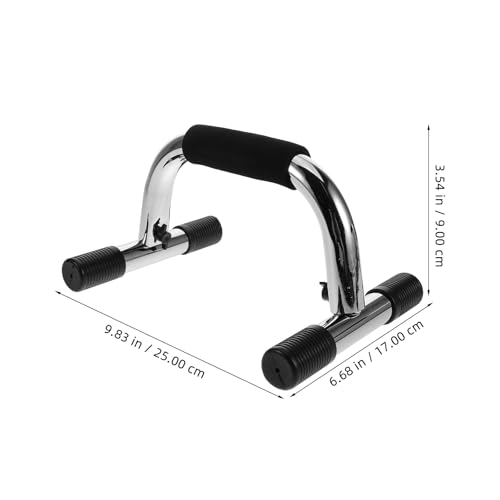 OUNONA Push up Stands 2pcs Steel I-beam Pushup Handles with Anti-slip Grips Portable Core Workout Equipment for Home and Gym Full-body Strength Training