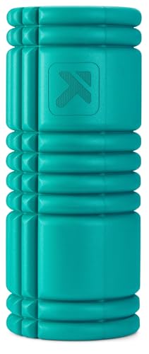 TriggerPoint Grid 1.0 Foam Roller - 13" Multi-Density Massage Roller for Deep Tissue & Muscle Recovery - Relieves Tight, Sore Muscles & Kinks, Improves Mobility & Circulation - Targets Key Body Parts - color: Teal