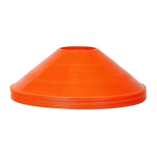40pcs Mini Round Soccer Training Discs Soft Durable Agility Markers for Drills and Practice Small Cones - color: 12.5cm orange