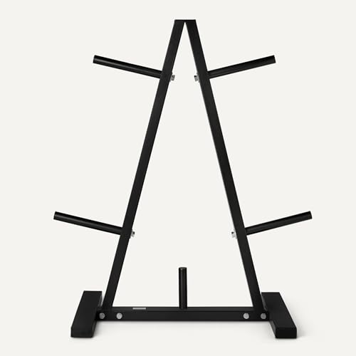 Amazon Basics Weight Plate Tree Rack - size: 1" Weight Plate Tree, 300 lbs