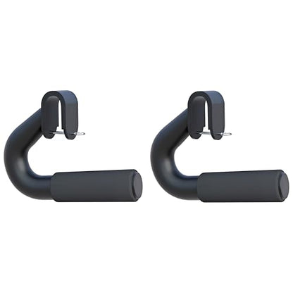 Neutral Grip Handles for Pull Up,1000 lbs Heavy Duty Steel Pull Up Handles,Ergonomic Portable Hooks for Barbell Row Deadlift Resistant Bands for Home Gym Fitness Enthusiasts-2 Pack