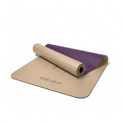 Natural Rubber Workout Mat with Bag | Thick Rubber mat 4.5 mm | Non Slip Yoga Mat Non Slip| Gym Mats for Home Gym Floor Mat, Home Exercise Mats for Home Workout Accessories, Fitness Mat, Workout Mats for Home Gym, Yoga Matt, Stretching Mat, Thick Exercise