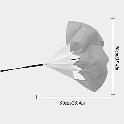 Resistance Parachute 35.4'' Speed Training Resistance Parachute, Wind Resistance Training Tool Running Umbrella, for Fitness Explosive Power Training