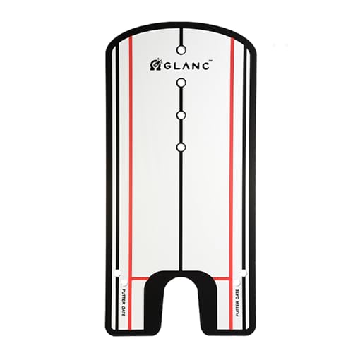 GLANC Golf Putting Alignment Mirror (12” x 6”), Putting Training Aids with Carry Bag for Indoor & Outdoor Use, Trainer Putting Practice Mirror for Improving Technique Accuracy Posture - color: 1 PCS Mirror