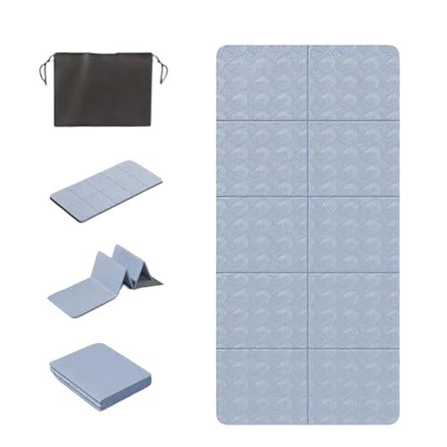 Foldable Yoga Mat – 72''×24'' / 31.5''×6mm Thick Ultra-portable design with non-slip, sweat-resistant surface Lightweight yet durable, perfect for travel, home, or outdoor practice with Storage Bag Eco-friendly materials, 6mm cushioned support, and compac