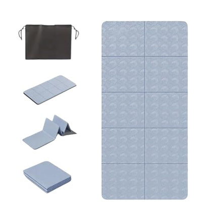 Foldable Yoga Mat – 72''×24'' / 31.5''×6mm Thick Ultra-portable design with non-slip, sweat-resistant surface Lightweight yet durable, perfect for travel, home, or outdoor practice with Storage Bag Eco-friendly materials, 6mm cushioned support, and compac