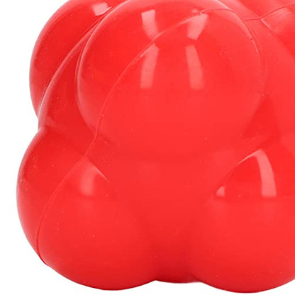 Reaction Ball, Rubber Bright Color Hex Reaction Trainer Ball for Basketball, Tennis and Other Competitive Sports