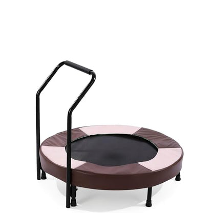 36" Foldable Mini Trampoline for Kids, Indoor Outdoor Small Rebounder Trampoline with Foam Handle & Safe Thickened Cover, Toddler Trampoline, Perfect Toddler Gift for Boys & Girls