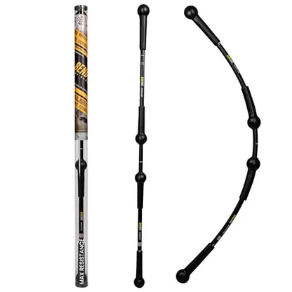 BendyBar Flexible Weighted Resistance Bar to Improve Joint Mobility, Core Strength & Balance, Adjustable Height - size: MAX