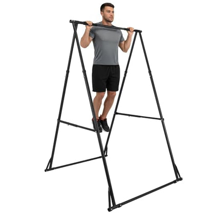 Generic Foldable Free Standing Multifunctional Exercise Rack 771.6LBS Capacity Portable Pullup Bar Station for Home Gym Equipment