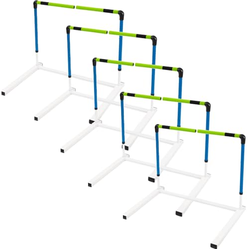 Adjustable Hurdles, Speed and Agility Training Equipment, Disconnecting Track Hurdles, Universal Soft Sponge Poles, Safe and Non-injurious, for Soccer, Basketball, Football(5 pcs) - color: 5 Pcs