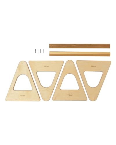 Beyond Balance Wood Parallettes Push-up Bar Dip Station for Gymnastics Calisthenics Acrobatics| Handstands Planche Push-ups L-sits Dips - style: Large
