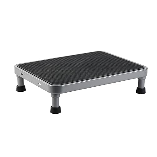Heavy-Duty One Step Stool with Carry Handle – 4.1" Low Foot Stool, Non-Slip Rubber Platform, 500lb Capacity – Portable Safety Step Stools for Adults, Seniors, Bathroom, Bed, SUV, 17"x13"