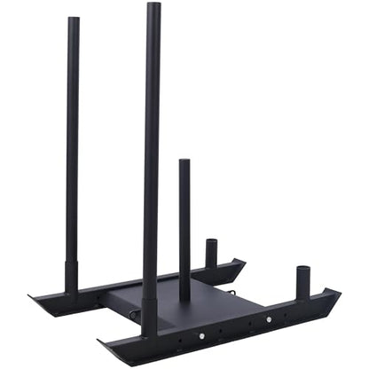 Weight Sled Fitness Strength Training Sled Speed Training Sled Heavy-Duty Weight Training Equipment for Muscle Building and Explosive Power Suitable for 2" Weight Plate