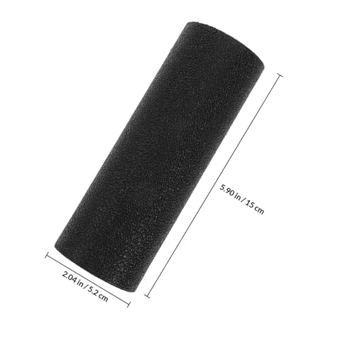 VALICLUD Compact Foam Roller Black Hollow Small Muscle Roller for Deep Tissue Massage for Yoga Training and Fitness Relaxation