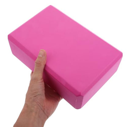 Balacoo 2pcs High Density Eva Non-slip Yoga Blocks for Flexibility and Pilates Exercise, Lightweight Foam Gym Bricks for Adults and Stretching Training