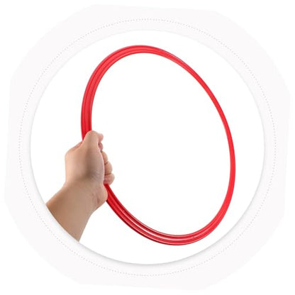 4Pcs Agility Training Rings for Soccer Durable Plastic Speed Circles for Enhanced Coordination Drills Multi Sport Use