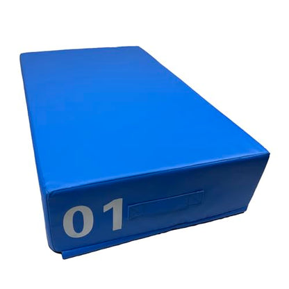 Free Combination Foam Plyo Jump Box - 7.9-55.1in Stackable | Non-Slip PVC, Shock-Absorbing EPE Foam | Handles for Home Gym, Plyometrics, Athletes(Size:01# - H:20CM)