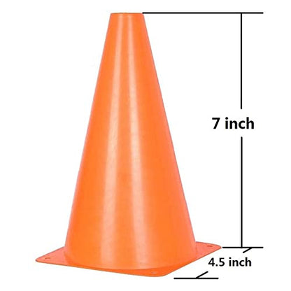 Soccer Cones 7 Inch 25 Pack - color: Orange
