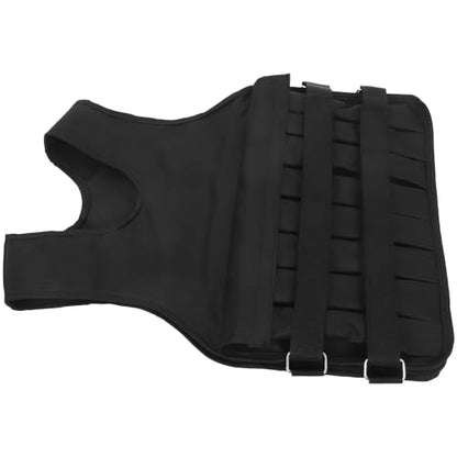 Cabilock Adjustable Weighted Vest for Men Gym Strength Training Running Fitness Oxford Cloth Multi-functional Replaceable Weight Design Sports Sandbag Vest