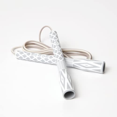 Skipping Jump Rope for Fitness Workout - Light Weight, Adjustable, Tangle Free, Excellent line control for Cardio Boxing, CrossFit, Training Exercise All Ages and Gender ( Special Luxury, KA-220, Made in Korea) - color: Luxury Dia Gray