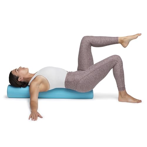 OPTP PRO-Roller Super Soft Density Foam Roller 36 in - Light Blue Low Density Foam Roller for Exercise, Gentle Massage, and Physical Therapy 36" x 6" Round