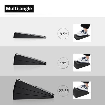 Slant Board for Calf Stretching, 6 Packs Adjustable Angles Non-Slip Rubber Slant Board,Squat Wedge Stretcher Equipment for Physical Therapy Home Exercise,Calf Stretch Wedge Improve Lower Leg