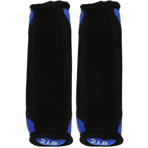 UPKOCH Soft Sandbag Dumbbells Hand Weights 2lb Pair Blue Portable Fitness Weights for Running Arm Toning Home Workout