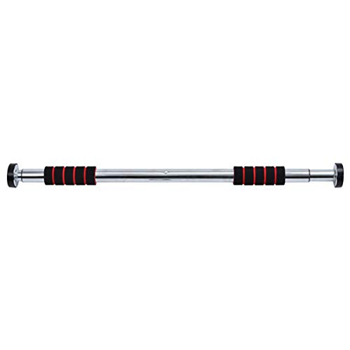 AKT Pull Up Bar Chin Up Bar for Doorway No Screws No Punching Upper Body Workout Bar with Safety Locking Catch, Heavy Duty Home Fitness Door Exercise Bar,65-100cm