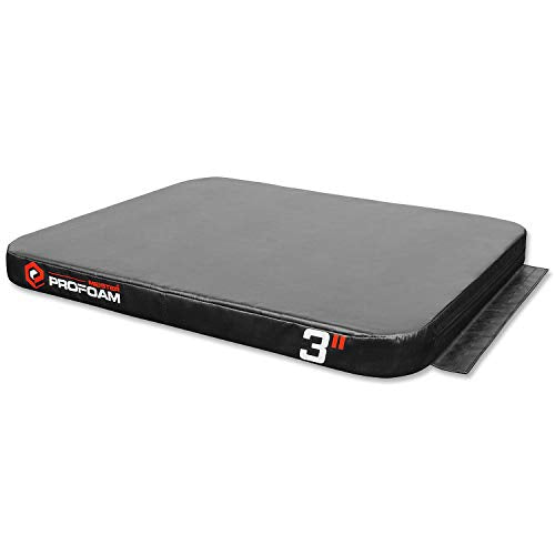 Meister PROFOAM Plyo Boxes - Foam Plyometric Jump Boxes for Pro Gyms - style: 3 BOX SET (24", 12", 3") - Black
