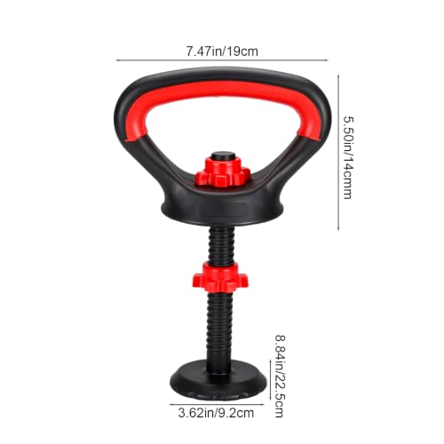 YARNOW Adjustable Kettlebell Handle with Stable Base, Kettle Bell Grip for Dumbbells, Converter for Strength Training Home Gym Weights Set, Ergonomic Gear