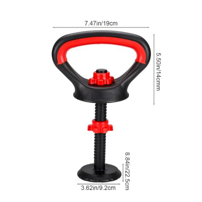 YARNOW Adjustable Kettlebell Handle with Stable Base, Kettle Bell Grip for Dumbbells, Converter for Strength Training Home Gym Weights Set, Ergonomic Gear