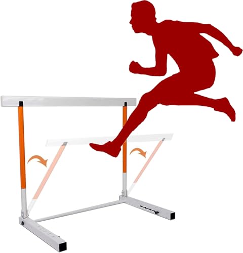 Height Adjustable Hurdles, Foldable Speed Hurdles for Agility Training, Adjustable Height Sports Practice Equipment/Track and Field Team Training Hurdles for Jumping/, 30-42in(76-106cm)