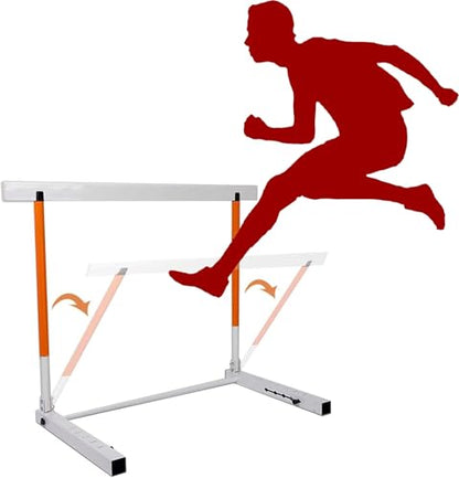 Height Adjustable Hurdles, Foldable Speed Hurdles for Agility Training, Adjustable Height Sports Practice Equipment/Track and Field Team Training Hurdles for Jumping/, 30-42in(76-106cm)
