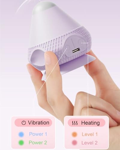 VibeHeat Mini – Heated Vibrating Massage Ball with Suction Base, 2 Heat & 2 Vibration Modes, Deep Tissue Trigger Point Massager for Back, Neck, Feet, Muscle Relief