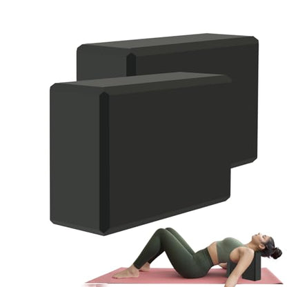 Yoga Block - Supportive Latex-Free Eva Foam - Soft Non-Slip Surface with Beveled Edges for Yoga, Pilates, Meditation - Yoga Accessories for Stability, Balance, Deepen Stretches