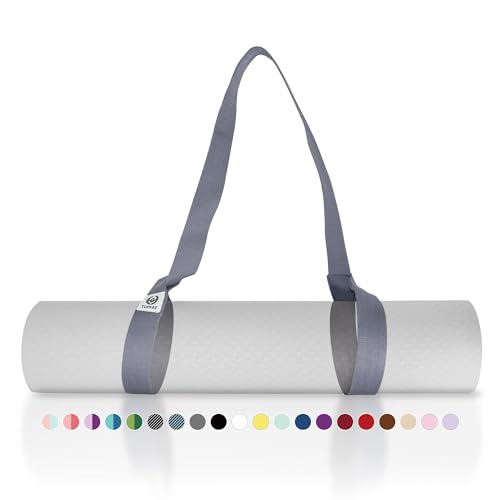Tumaz Yoga Mat Strap Adjustable Carrier for All Yoga Mats, 2 Sizes - color: 12. Gray, size: 64 IN