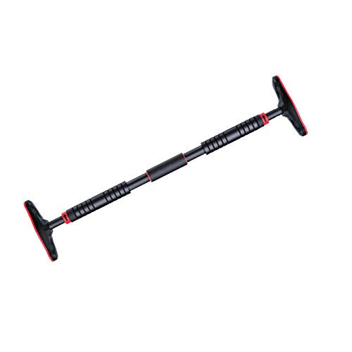 Pull Up Bar for Doorway, Chin Up Bar No Screw Installation Adjustable Dip Bars with Anti-Slip Mat & Locking Mechanism Heavy Duty Home Exercise Fitness Workout Strength Training